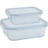 2 boîtes de conservation en verre 640 ml et 1500 ml^Gifi Hot