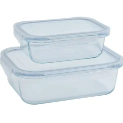 2 boîtes de conservation en verre 640 ml et 1500 ml^Gifi Hot