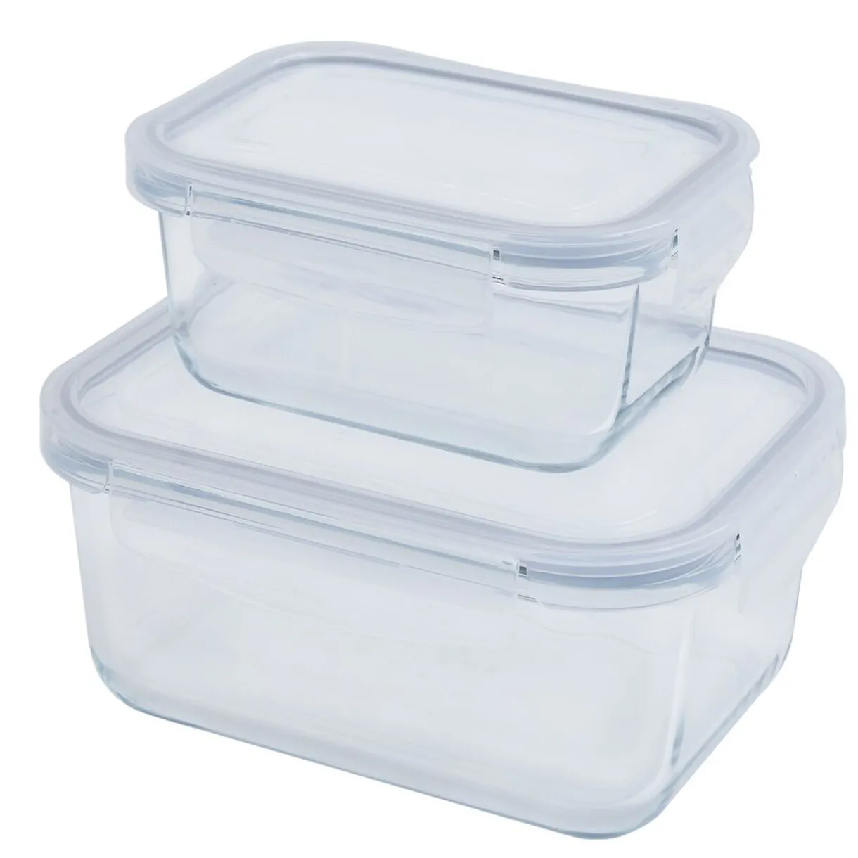 2 boîtes de conservation en verre 640 ml et 1500 ml^Gifi Hot