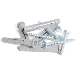 Best Gifi 5 chevilles universelles en nylon tous matériaux avec vis - Ø8x50 mm