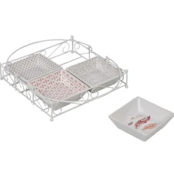 4 coupelles avec support blanc^Gifi Clearance