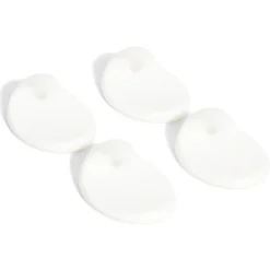 Online Gifi 4 crochets adhésifs en plastique blanc