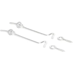 Outlet Gifi 2 crochets contrevent acier zingué - 2x80 mm