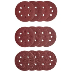 Outlet Gifi 12 disques abrasifs en Corindon pour ponceuses vibrantes - Ø125 mm