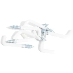 Clearance Gifi 8 gonds à vis acier plastifié blanc - 3x30mm