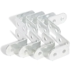 Gifi 8 équerres de chaise acier zingué - 30x2 mm