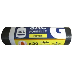 Nettoyage Et Entretien|Gifi 20 Sacs poubelle de 30 litres