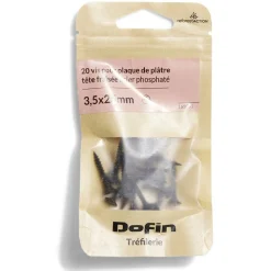 Sale Gifi 15 vis pour placo tête fraisée cruciforme acier phosphaté - 3,5x25 mm