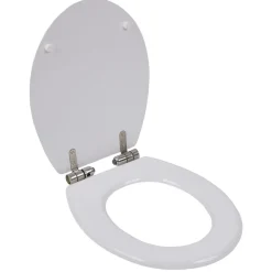 Online Gifi Abattant WC bois motif floral avec frein de chute déclipsable réglable