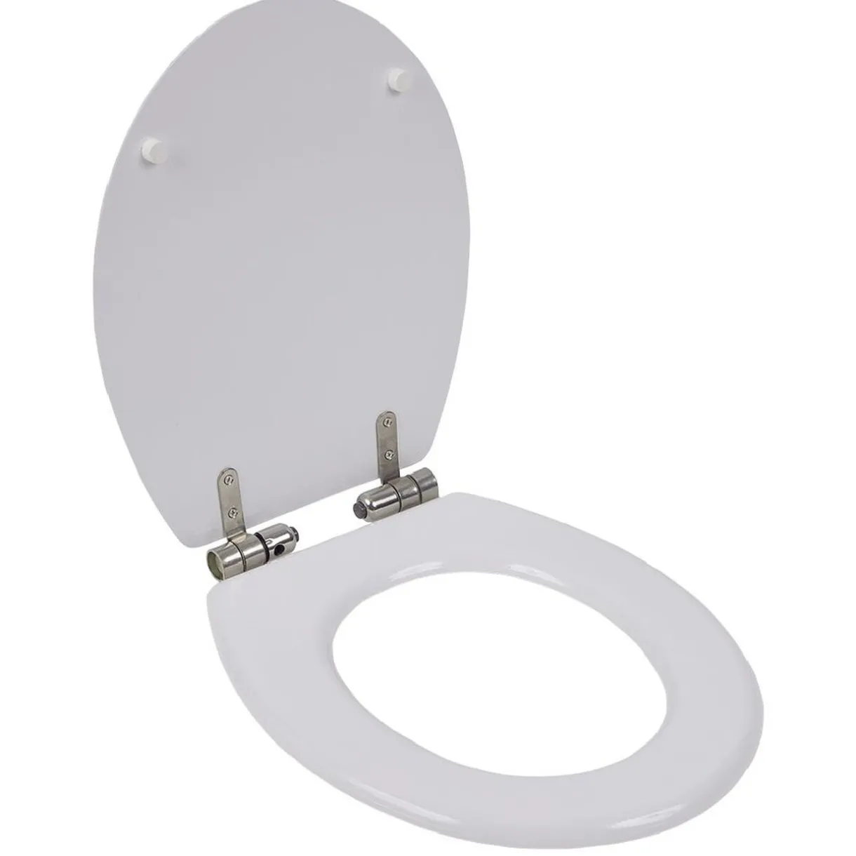 Clearance Gifi Abattant WC bois terrazzo avec frein de chute déclipsable réglable