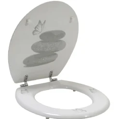 Outlet Gifi Abattant WC design galets