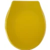 New Gifi Abattant WC plastique uni jaune moutarde