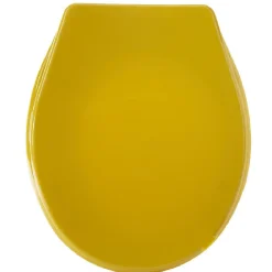 New Gifi Abattant WC plastique uni jaune moutarde