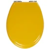 Gifi Abattant WC plastique uni jaune moutarde frein de chute
