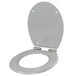 Clearance Gifi Abattant WC plastique uni gris frein de chute