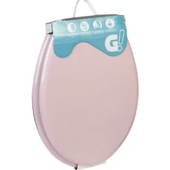 Clearance Gifi Abattant WC uni rose frein de chute