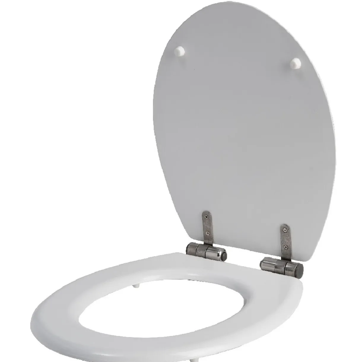 Discount Gifi Abattant WC universel bois blanc mat avec frein de chute