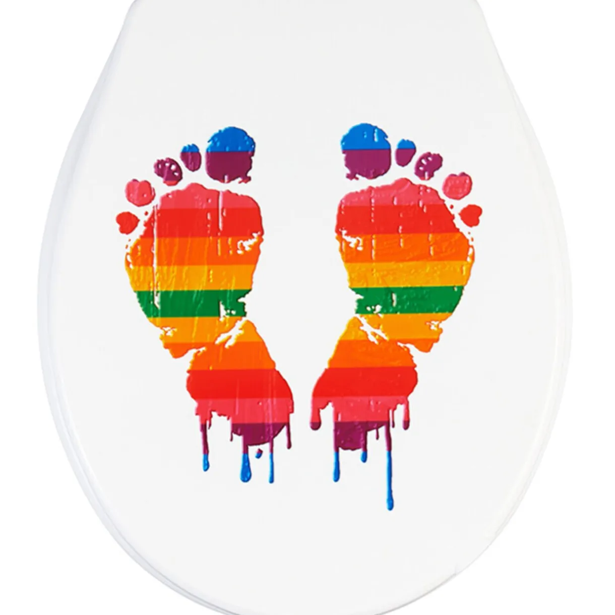 Online Gifi Abattant WC universel design empreinte pied