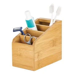 Hot Gifi Accessoire de salle de bain en bambou x 5