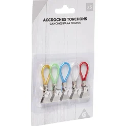 Rangement|Gifi Accroche torchon pince x5 pvc