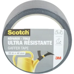 Gifi Adhésif toile Scotch large ultra résistant noir