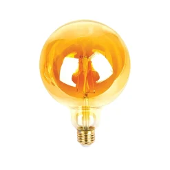 Gifi Ampoule bulbe ambrée à filament connectée E27 40 W