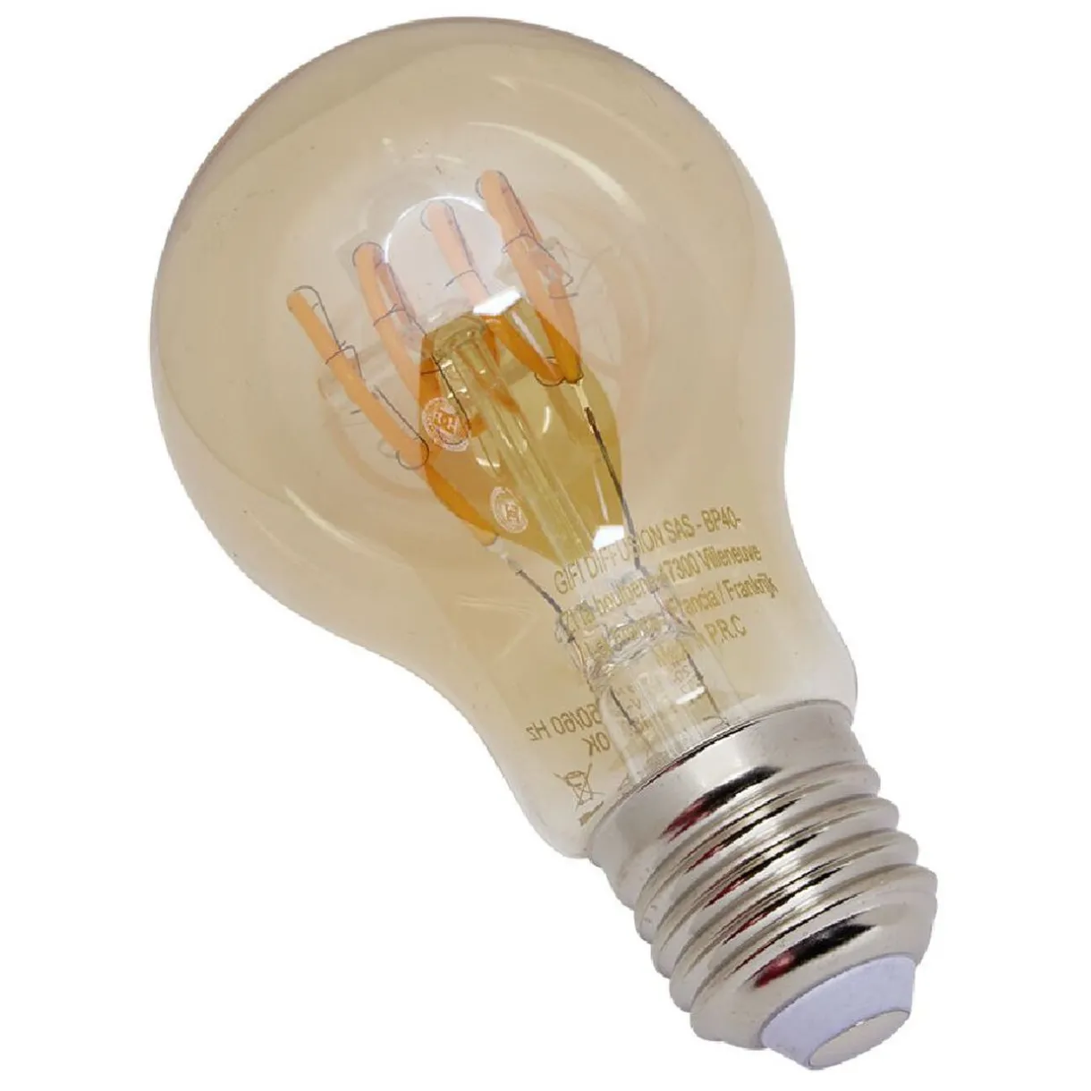 Clearance Gifi Ampoule déco ambrée A60 E27