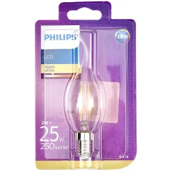 Clearance Gifi Ampoule flamme led E14 250 Lumen Philips