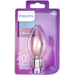 Outlet Gifi Ampoule flamme led E14 470 Lumen Philips