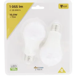 Outlet Gifi Ampoule LED A60 E27 x2