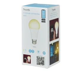 Discount Gifi Ampoule LED connectée blanc ajustable B22 60 W