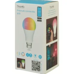 Gifi Ampoule LED connectée couleurs changeantes B22 60 W