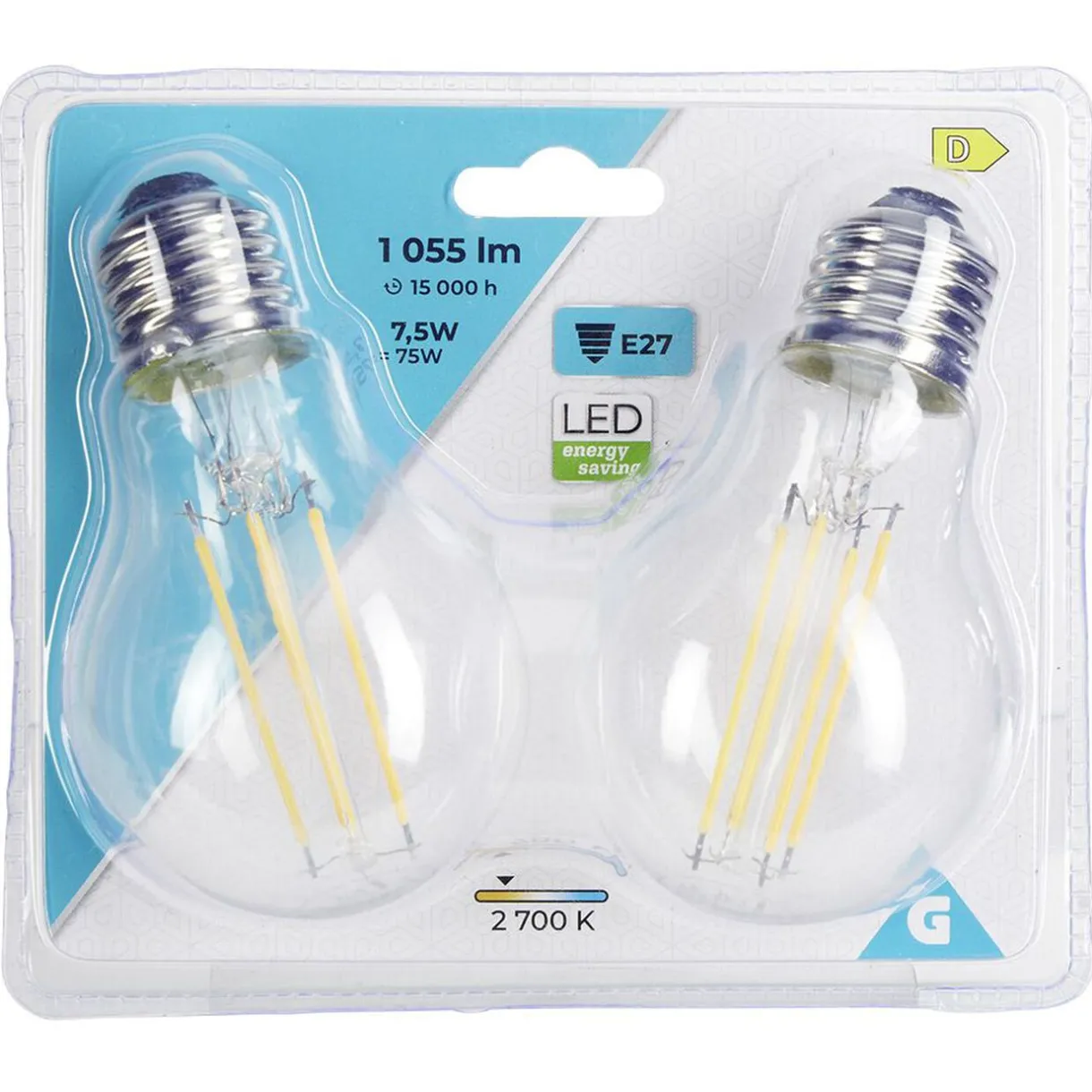 Online Gifi Ampoule LED filament E27 A60 1055lms x2