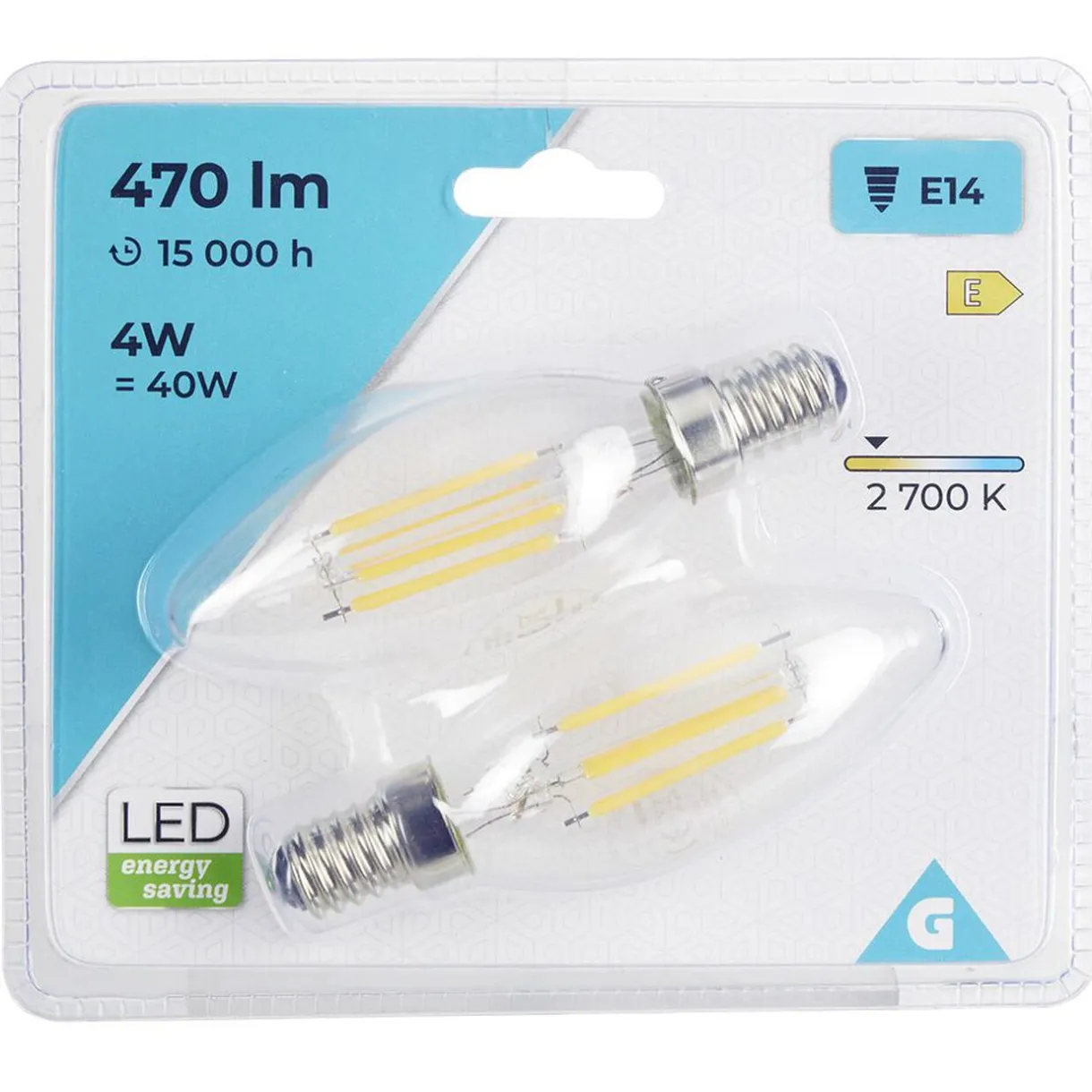 Best Gifi Ampoule LED filament E14 C35 470lms x2