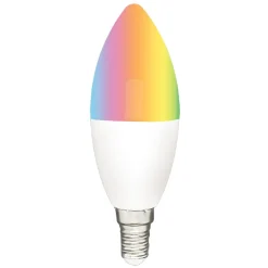 Hot Gifi Ampoule ovale LED connectée couleurs changeantes E14 40 W