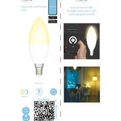 Sale Gifi Ampoule ovale LED connectée E14 40 W