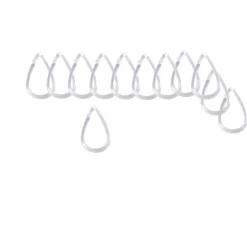 Discount Gifi Anneau rideau de douche transparent x12