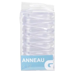 Discount Gifi Anneau rideau de douche transparent x12