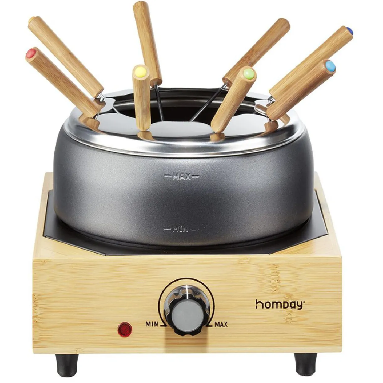 Appareil à fondue sur socle en bambou 800W^Gifi Sale