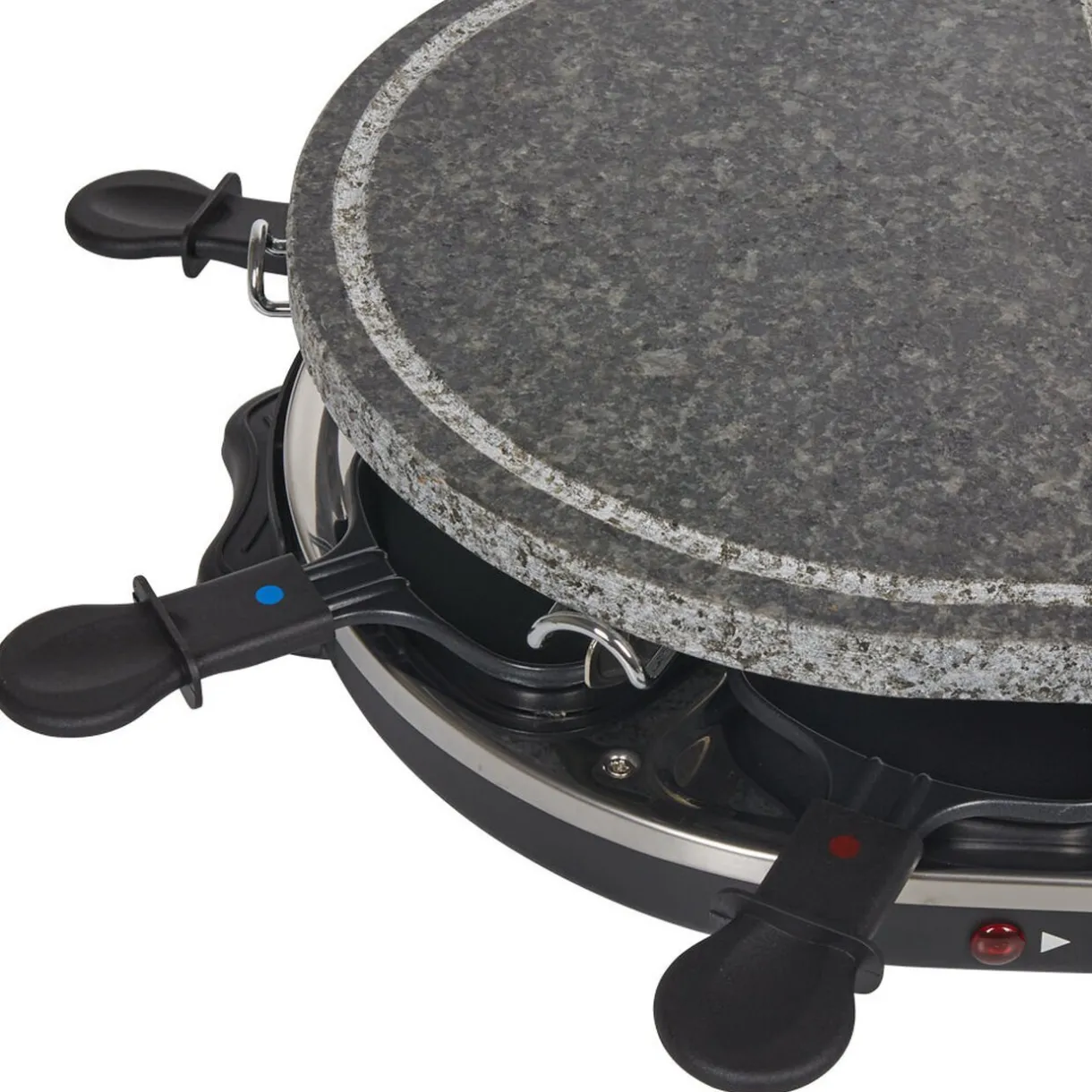 Appareil à raclette 8 personnes grill et pierre Princess^Gifi New