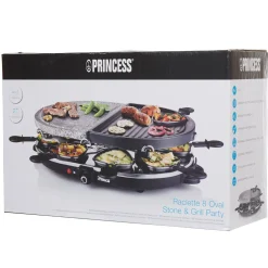 Appareil à raclette 8 personnes grill et pierre Princess^Gifi New
