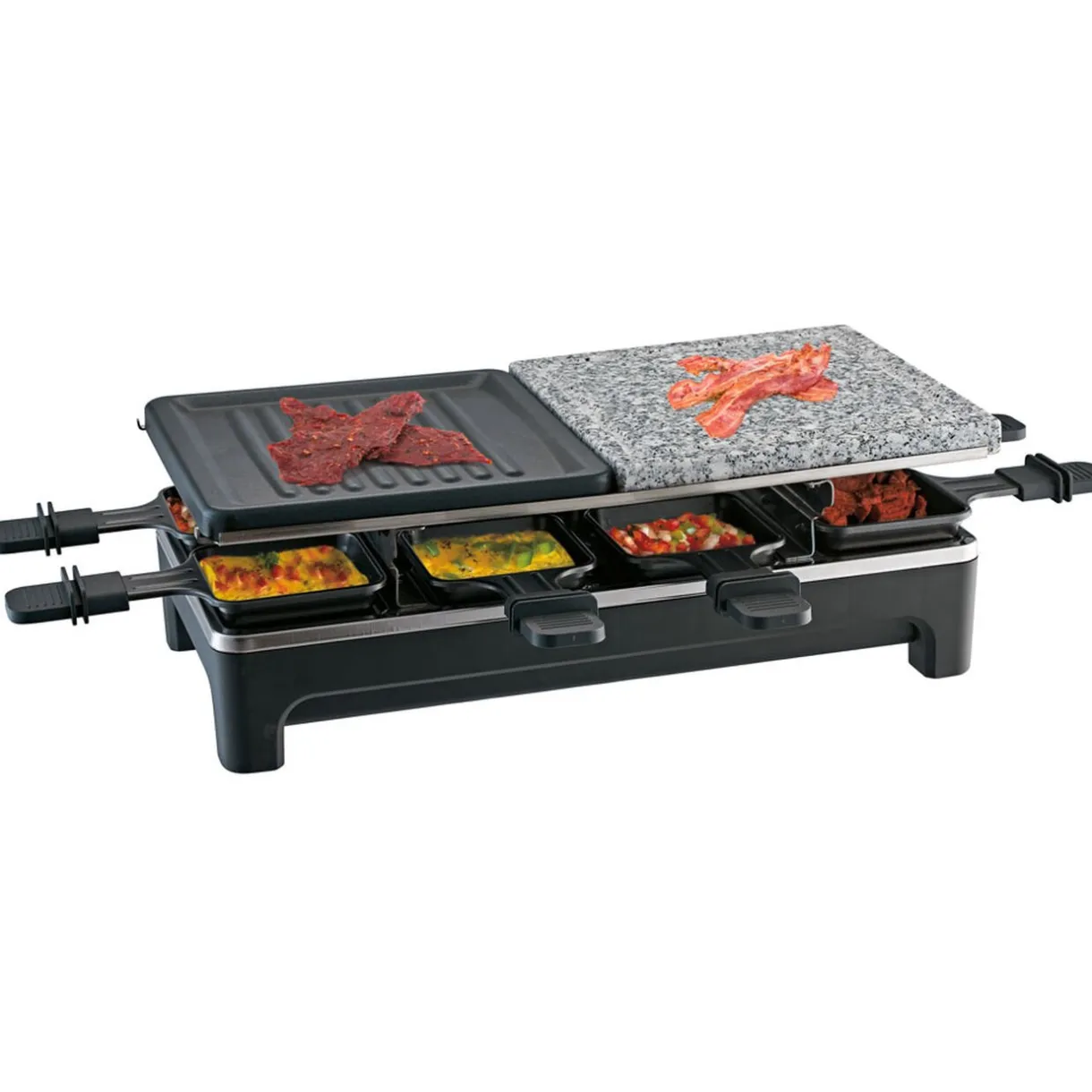 Appareil à raclette avec pierre de cuisson 8 personnes 1500W^Gifi New