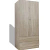 Rangement|Gifi Armoire 2 portes imitation chêne