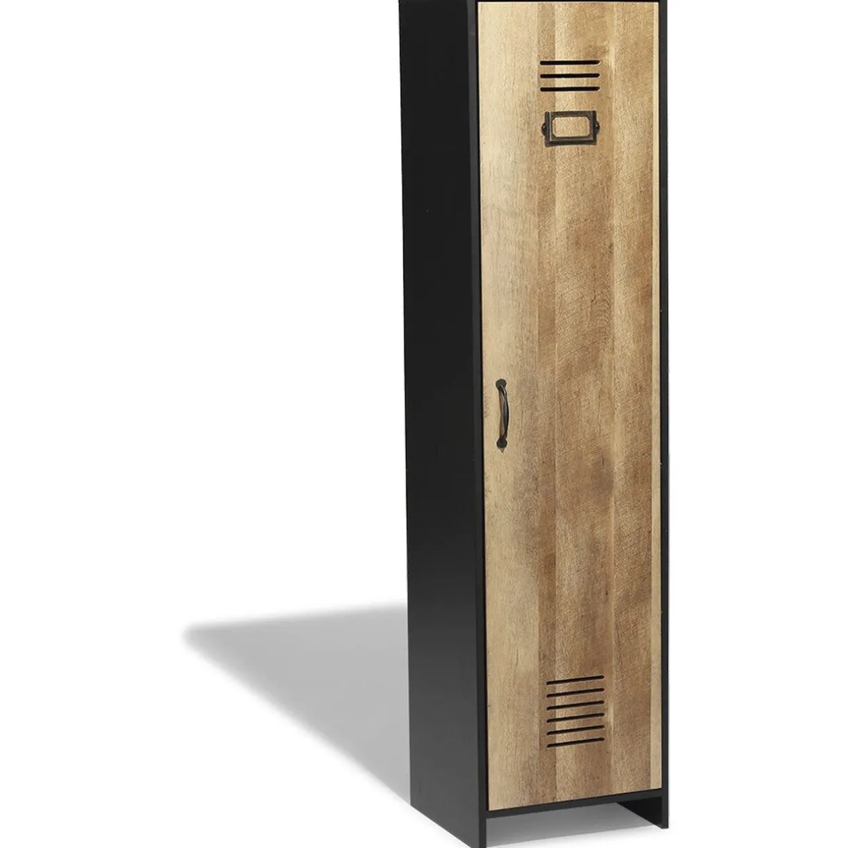 Rangement|Gifi Armoire Apollo noire et miel