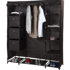Rangement|Gifi Armoire dressing chocolat