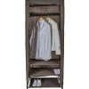 Rangement|Gifi Armoire dressing tissu marron