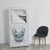 Rangement|Gifi Armoire dressing tissus bouledogue français à lunettes