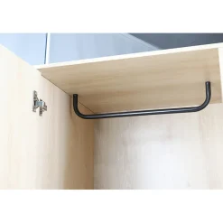 Rangement|Gifi Armoire 2en1 William penderie et étagère métal et bois