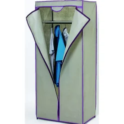 Rangement|Gifi Armoire penderie gris violet