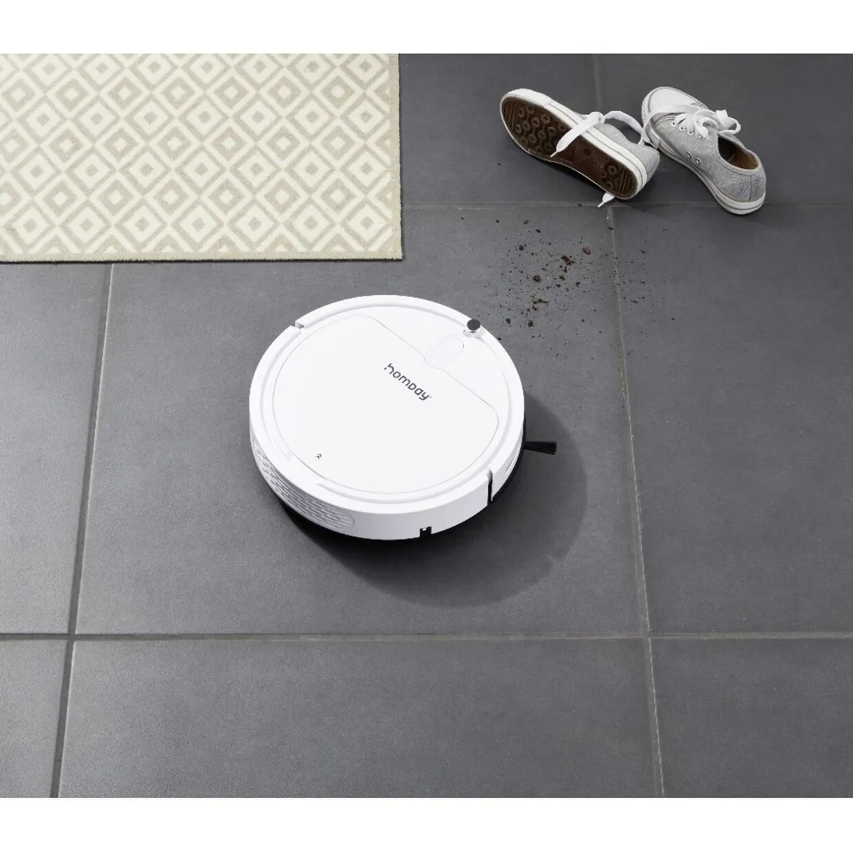 Nettoyage Et Entretien|Gifi Aspirateur robot Homday Auto Charge 4 Modes de nettoyage